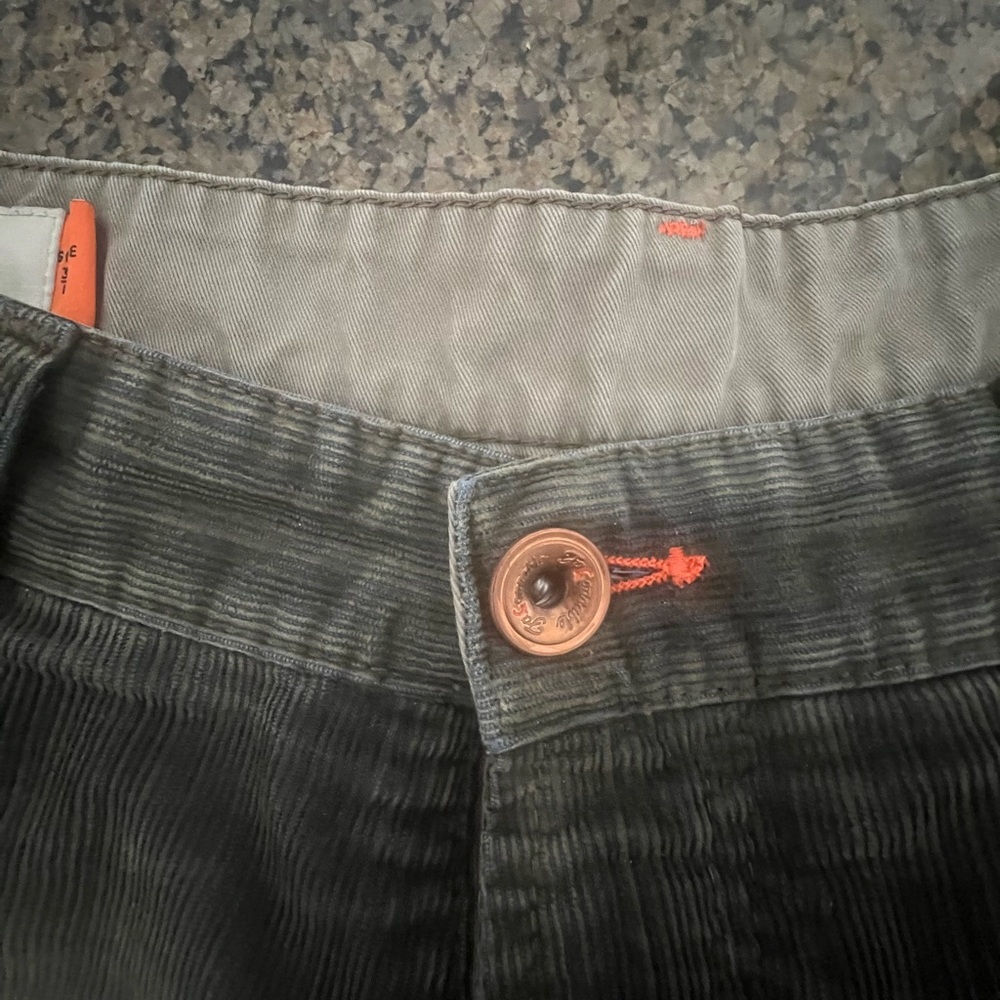 Facconnable and Tommy Bahama Men's Dark Navy and green cordaroy pants- 2 pants!! - Picture 6 of 9